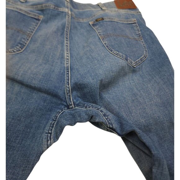 Lee Extreme Motion MVP Jeans Mens 46x34 Straight Tapered Flex Waistband Gusset - Picture 9 of 10